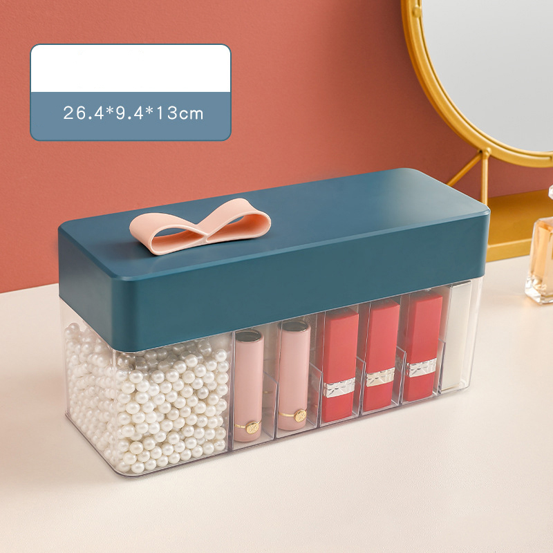 Valentine's Day gift lipstick storage box table top goods cosmetic storage box lip gloss multi grid arrangement rack