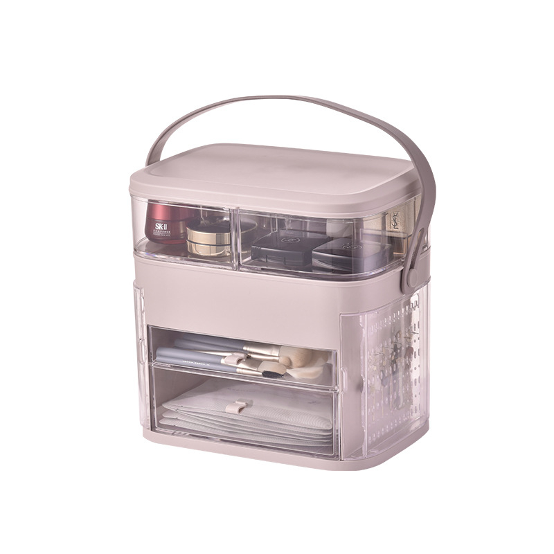 Manufacturer Ningbo Home accessories 360 Degree Rotating Adjustable Makeup Organizer ABS Makeup storage box Makeup Organizer