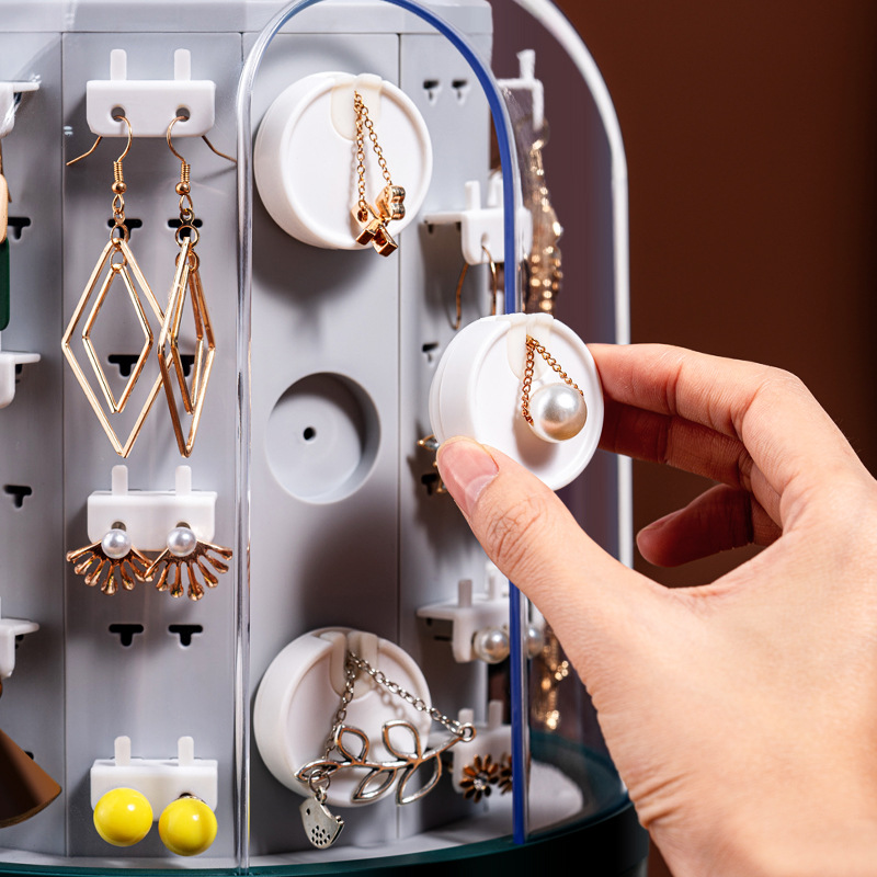 Luxury household jewelry earrings display rack ear stud necklace large capacity Jewelry box