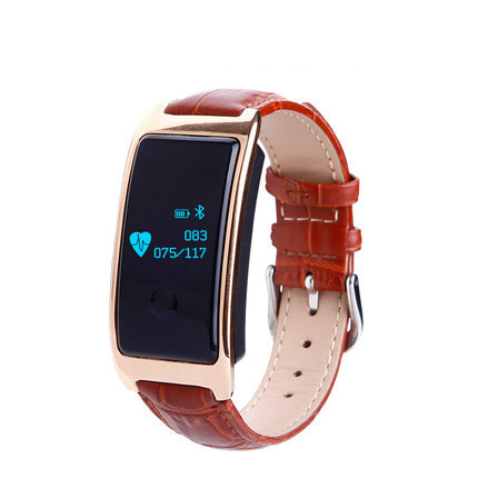 Classic Genuine Leather Watch Band Fashion Mens Womens Strap For HuaWei B5 WristBand