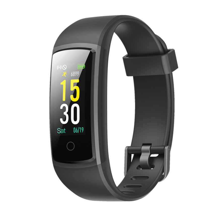 Amazon Ebay Hot Selling ID128 Color Heart Rate Blood Pressure Smart Bracelet IP68 Waterproof Fitness Smart Wristband
