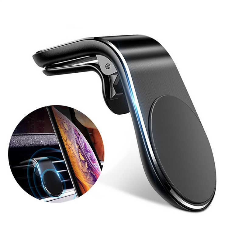 Magnetic Phone Holder for P30 Pro P20 Lite L-Shape Style Mini Car Phone Holder for Mobile Phone Folder on Air Vent Stand