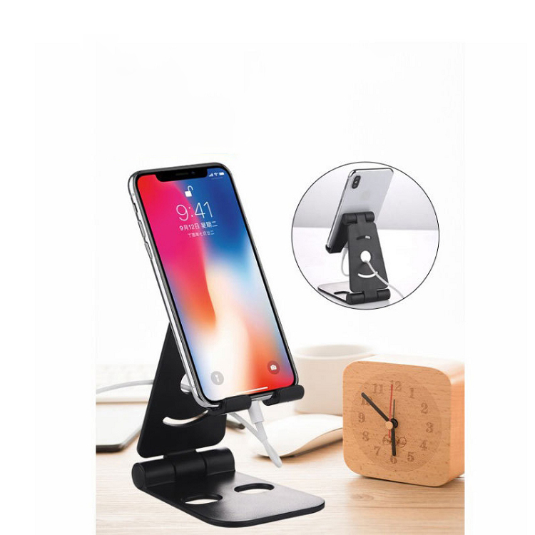 4 Colors Mobile Phone Holder Bracket Mount Desk Stand Double Folding for Tablet Mobile Phone
