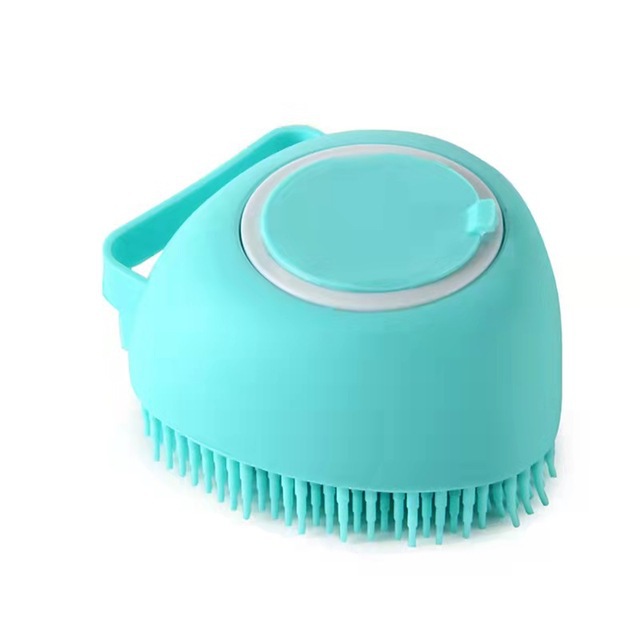 Baby silicone bath brush bath home massage shampoo multifunctional brush round baby shower brush