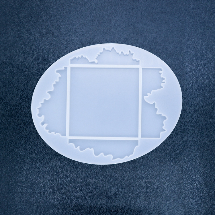 DIY Epoxy Molds Various Shapes Wave-shaped Table Coaster Round Mirror Hand-made Wave Coaster