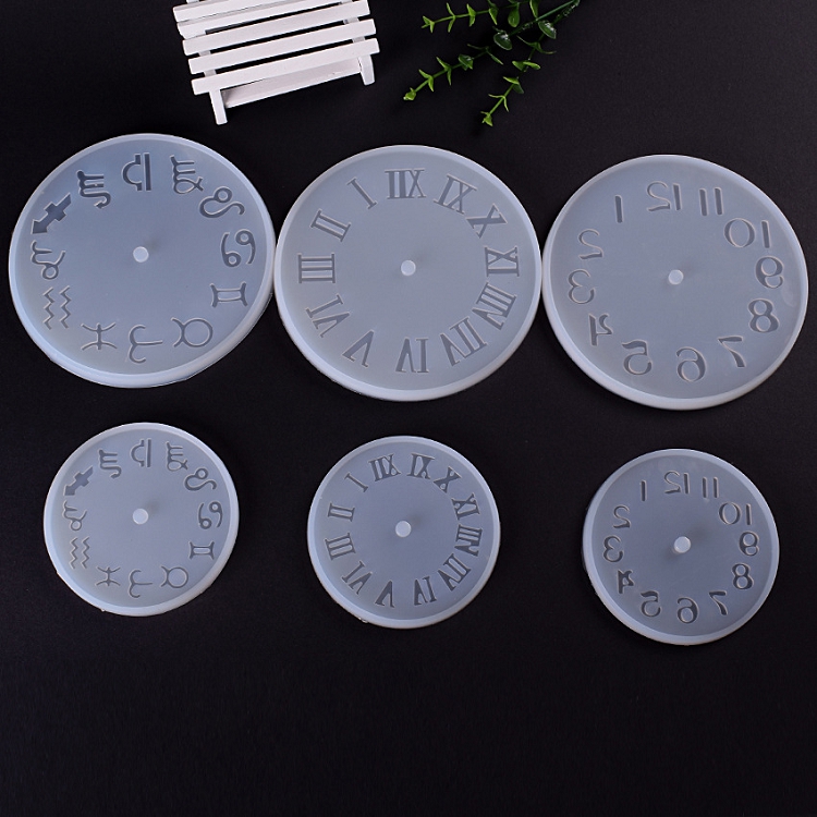 Ramadan Eid Silicone Mold Clock For Jewelry 10/15cm Small And Big Size Clock Resin Silicone Mould Handmade Tool DIY Epoxy Resin Molds