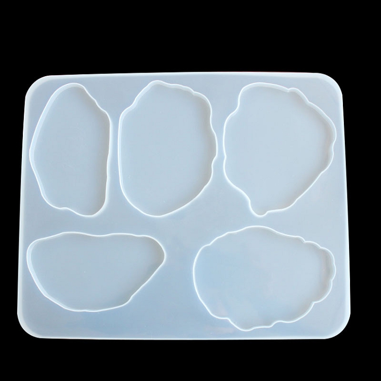Silicone Coaster Molds Resin Jewelry UV Epoxy Pressed Flower Irregular Cloud Shape Molds For Jewelry Making Tools DIY Craft