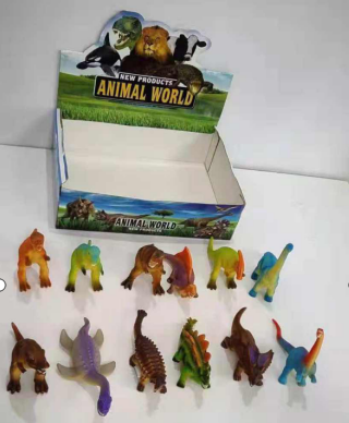 2298-10Wholesale Soft Vinyl PVC Animals Toy Cotton Stuffing Model Educational Toys