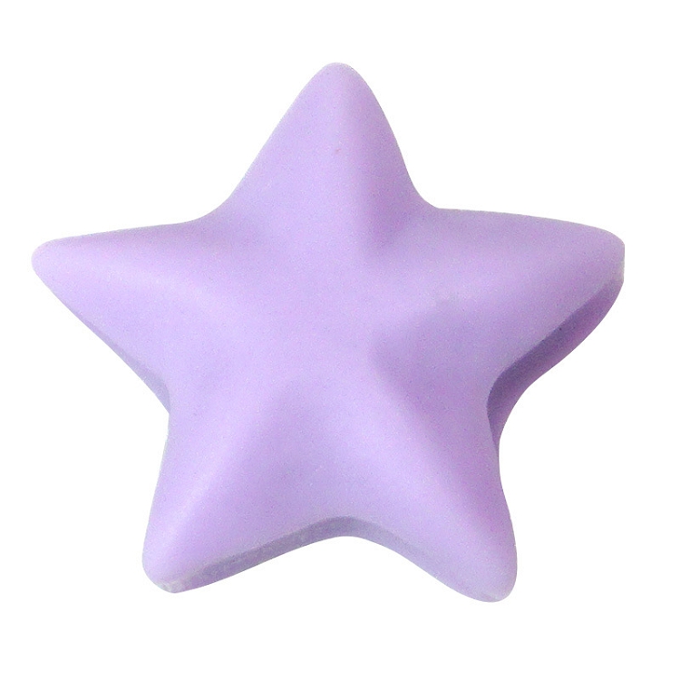 New chubby flat round five-pointed star star resin accessories DIY cream glue phone case jewelry