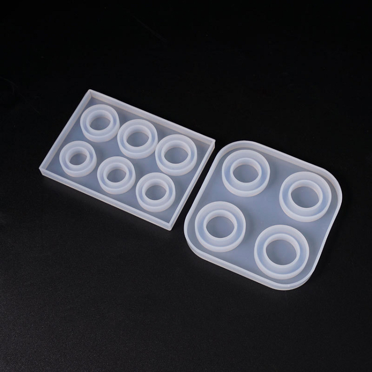 DIY Crystal Epoxy Mould, Ring Mould, Whole Board Ring Jewelry Mould, Six-frame Epoxy Mould