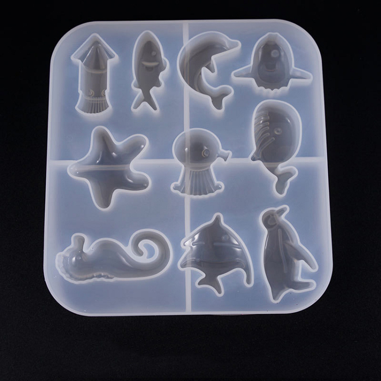 Crystal Epoxy Mold DIY Jewelry Ocean Wind Series Creative Starfish Penguin Epoxy Mold