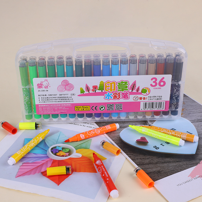 12/24/36 Colors Washable Non-Toxic Crayon Set for Kids Toddlers