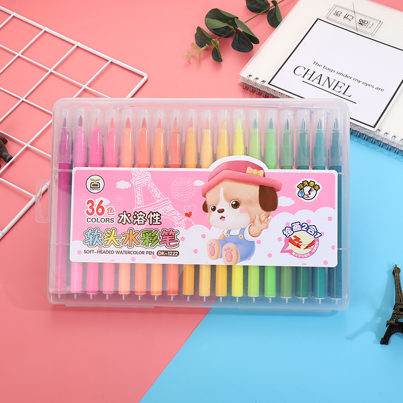 Best Marker Pens for Drawing and Coloring with Triangle Barrel (12-36colors）