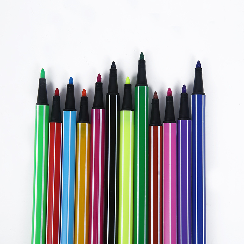 Creative cartoon train shape watercolor pen 12-36 colors