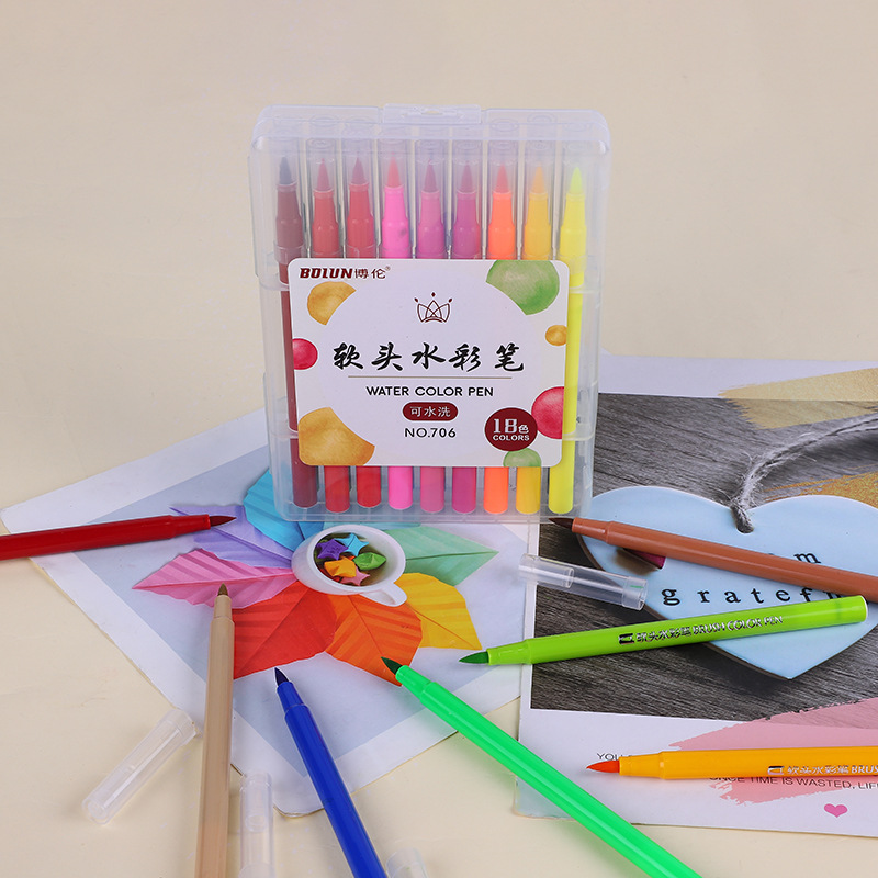 12-48 Pieces Watercolor Brush Pen Set Soft Brush Paint Marker Pen Art Supplies