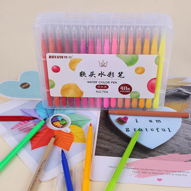 China Customized Water Color Brush Marker Pens Suppliers