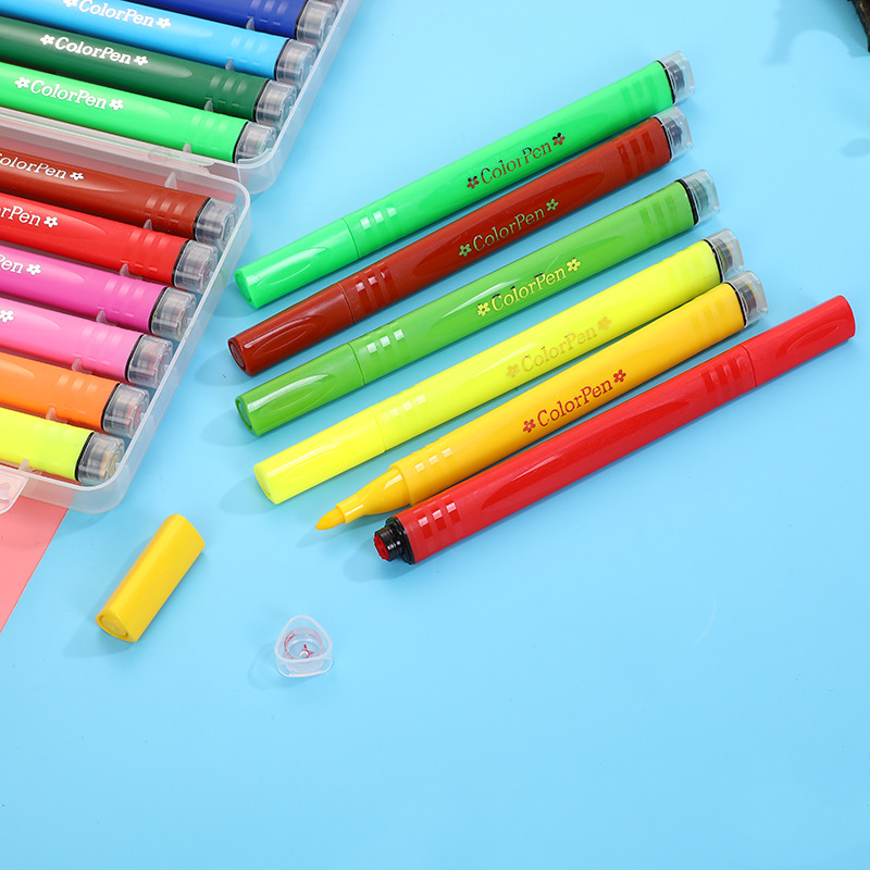 Best Marker Pens for Drawing and Coloring with Triangle Barrel （12-36colors）