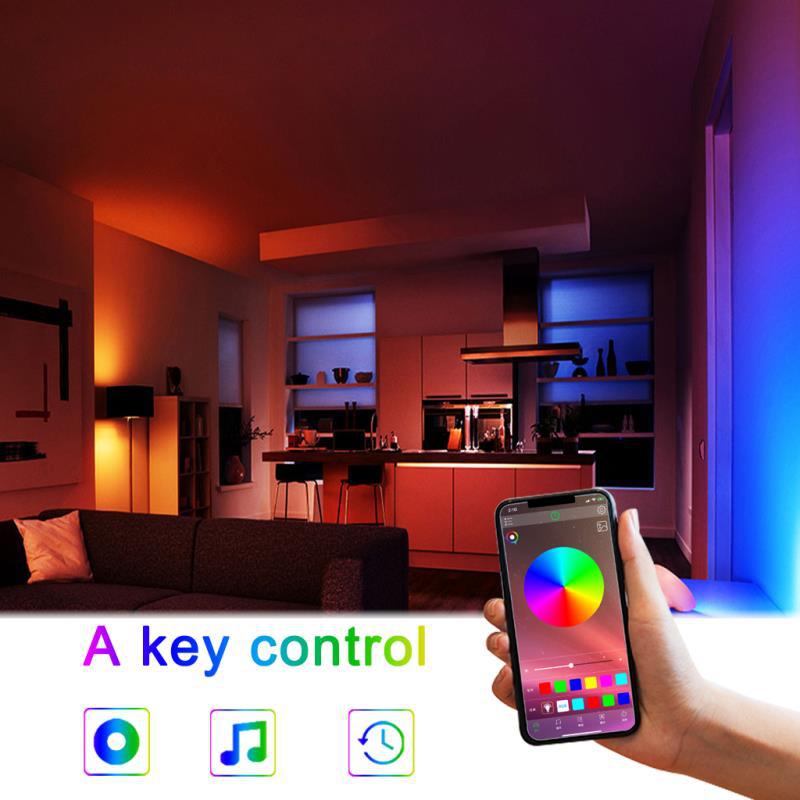 The New 12v 5050rgb Music Sound Control Smart Bluetooth App 5m 10m Light Strip Setinput Voltage 12 (V) LED