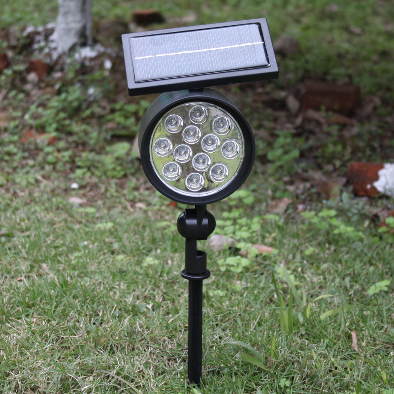 Solar Spotlight Spotlight Solar Lamp Outdoor Waterproof 12LED Projection Garden Landscape Lamp New Benefits