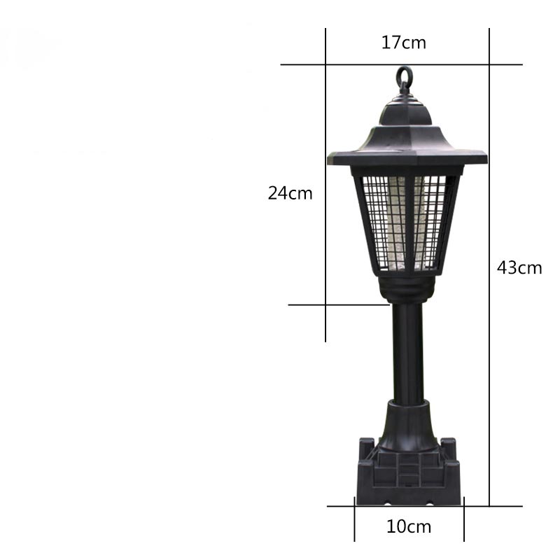 Solar Anti-Mosquito Lamp Anti-Mosquito Artifacts for Home Commercial Outdoor Mosquito Artifacts Physical Electric Shock Waterproof Mosquito Repellent Artifacts