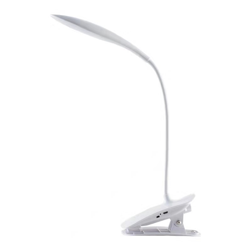 Portable Flexible Led Clip On Leading Smart Reading Lamp Black Book Light Clip
