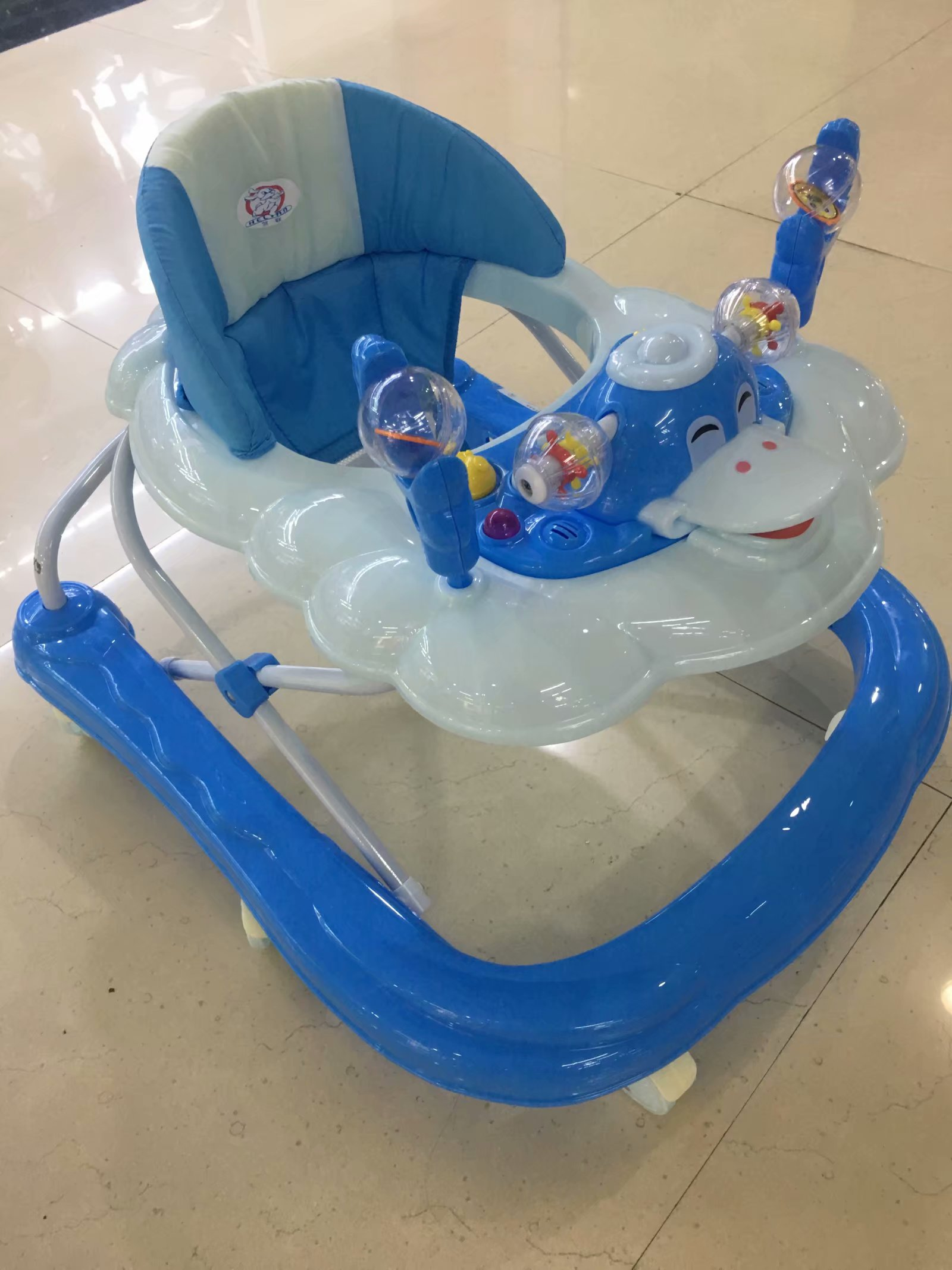 new baby walker with music cheap plastic kid carrier toys simple U-shape baby walker best price for sale