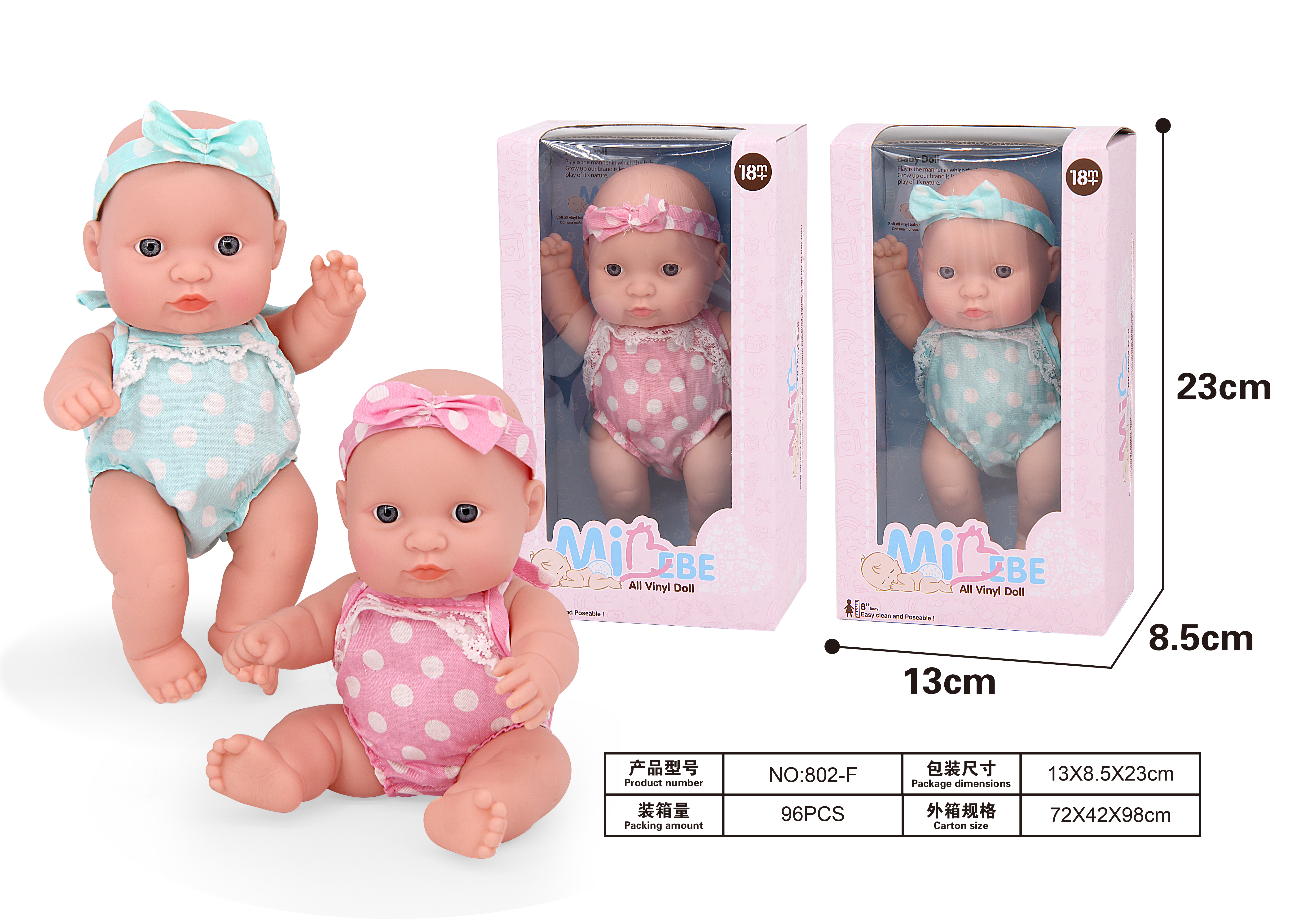 China Factory Plush & Plastic Doll Earmuff, Doll Making Supplies 180x120mm  in bulk online 