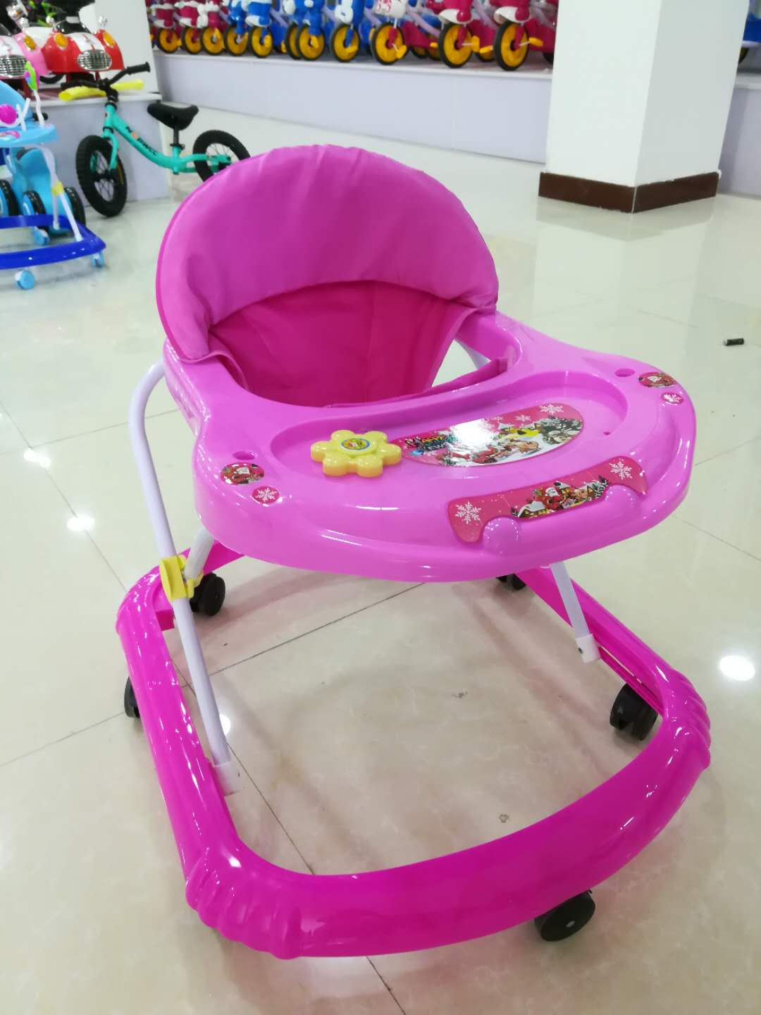Multifunctional music baby stroller toy
