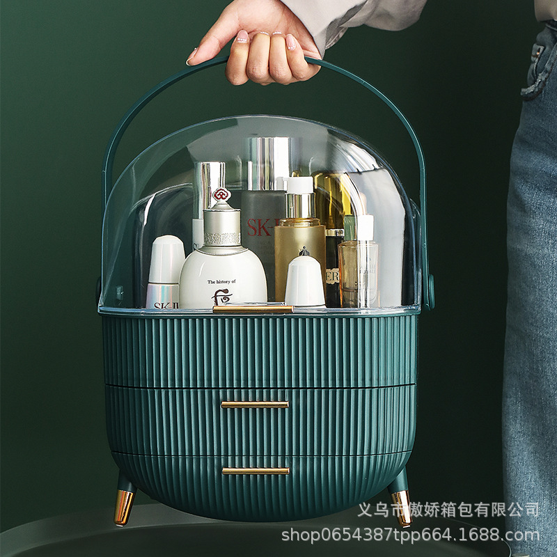 Clean Travel Makeup Cosmetic Organizer Plastic Cabinet Storage