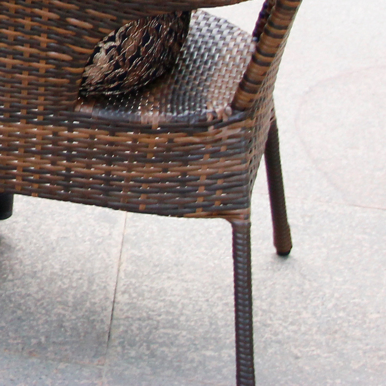 Latest design modern outdoor aluminum pe rattan garden lounge dining chair