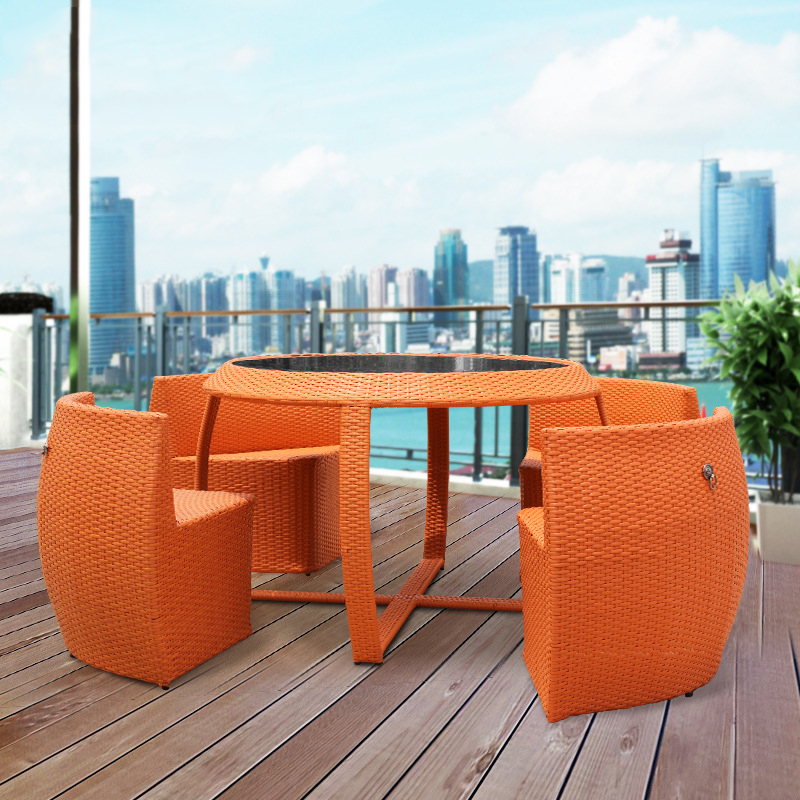 Outdoor outdoor outdoor leisure balcony coffee shop furniture can receive furniture