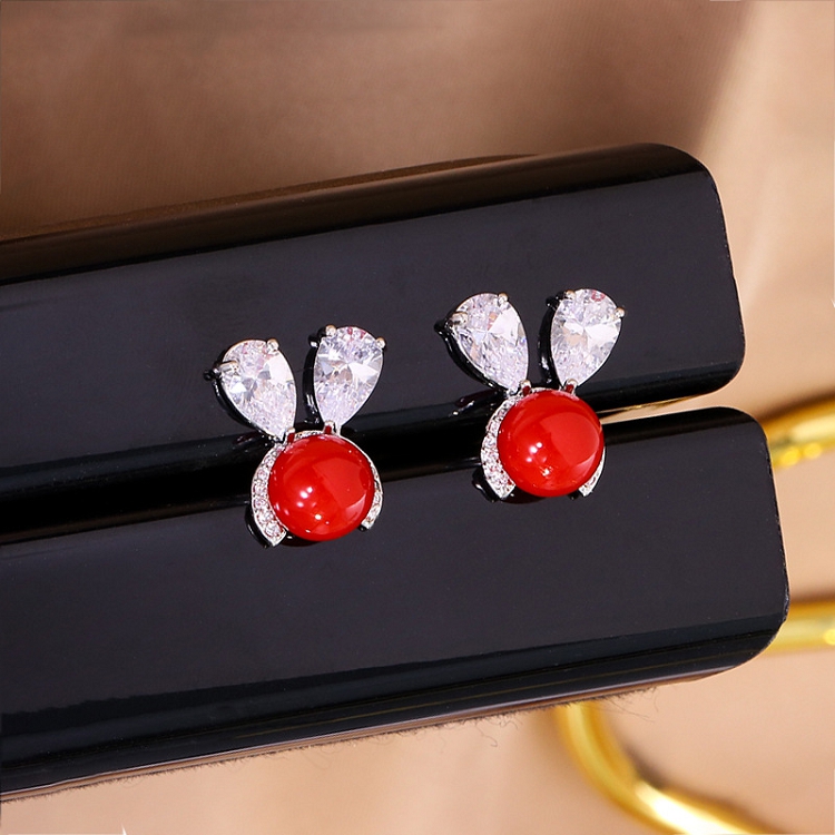S925 silver needle earring earrings