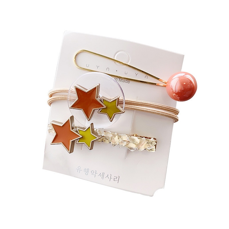 Korea star hairpin hairpin Carson geometry super fairy edge clip female net red clip headdress pearl top clip wholesale