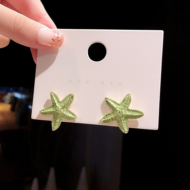 2019 new tide starfish earrings femininity South Korea small fresh versatile net red earrings simple cool wind