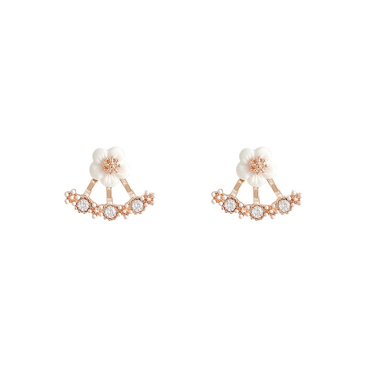 S925 silver needle ultra fairy temperament long style tassel pearl earrings female INS fashionable design geometry earrings