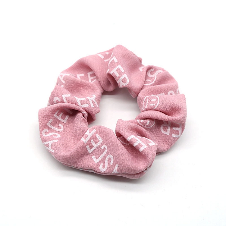 Spring and autumn new Korean net red INS temperament simple fashion printing smiley coliform hair circle lady's headdress hair rope 