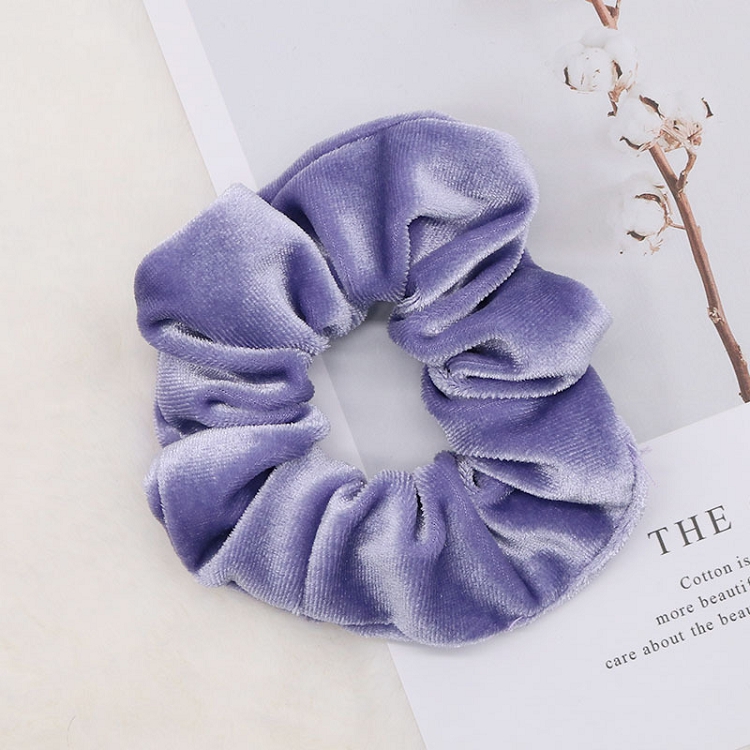 Korean version ins autumn and winter French velvet large hair ring multi-color optional soft girl simple hair accessories