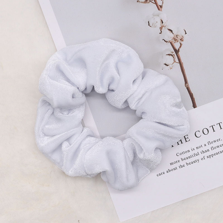 Korean version ins autumn and winter French velvet large hair ring multi-color optional soft girl simple hair accessories