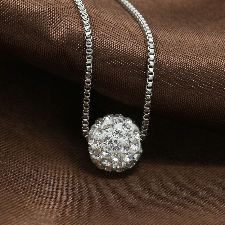 18K Diamond Ball Pendant Necklace | Tiny stud earrings, Ball pendant,  Necklace