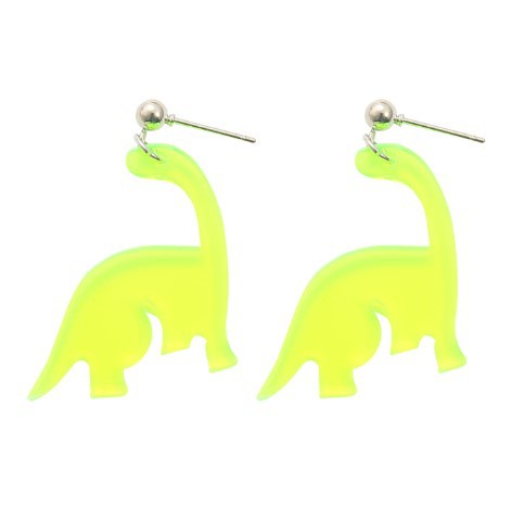 European and American new acrylic acid cartoon pendant DIY earrings creative personality party dinosaur girl earrings ?