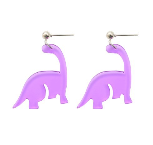 European and American new acrylic acid cartoon pendant DIY earrings creative personality party dinosaur girl earrings ?
