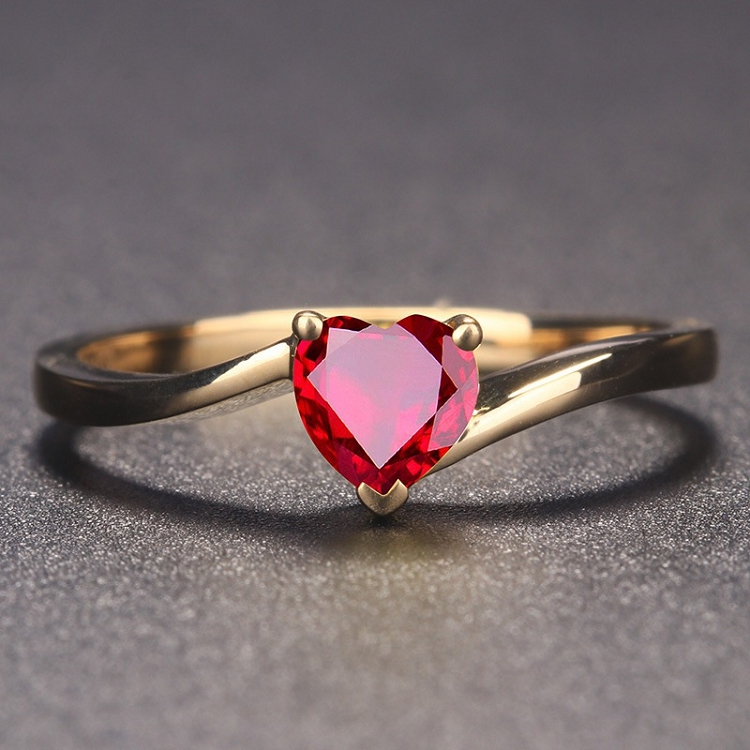 Aliexpress explosive money contracted eight heart eight arrows red sapphire heart can open ring pure silver temperament female ring ?