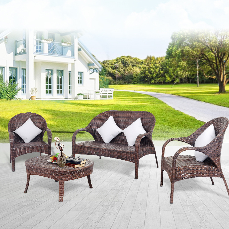 Hot sale hotel restaurant home garden outdoor furniture rattan sofa set