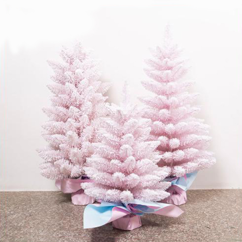 artificial pink Christmas tree Christmas decoration on sale