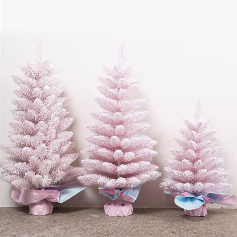artificial pink Christmas tree Christmas decoration on sale