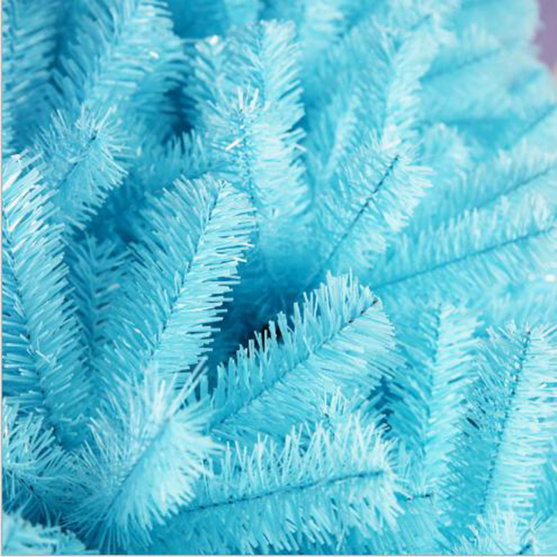 Customizable Height Wholesale Plastic Artificial Blue PVC Christmas Tree Blue