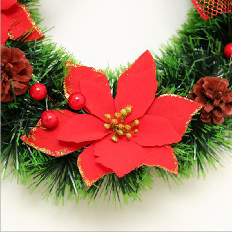holiday decor artificiat Christmas door plain christmas wreath and garland