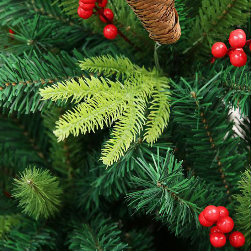 Modern PE PVC holiday green artificial Pine Cone xmas christmas tree for indoor outdoor Decoration