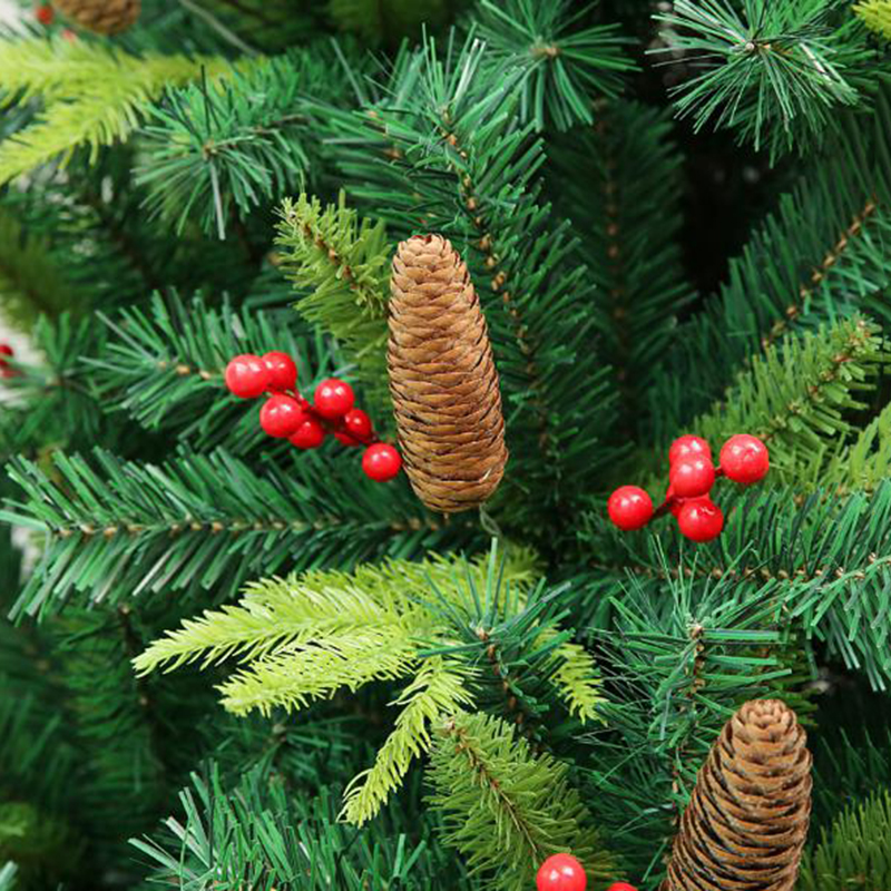 Modern PE PVC holiday green artificial Pine Cone xmas christmas tree for indoor outdoor Decoration