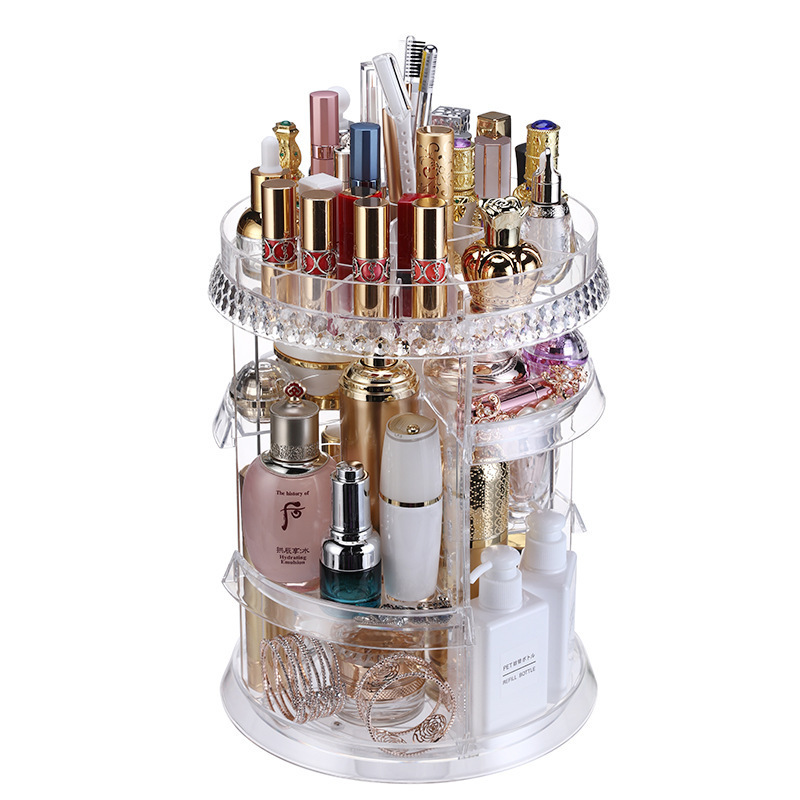 360 Degree Acrylic rotating lipstick display stand/acrylic nail polish stand/rotating acrylic lipstick holder